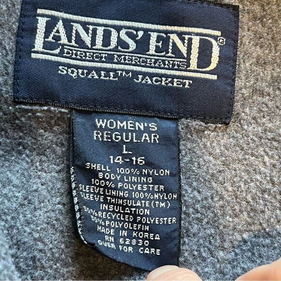 Lands' End Women's Winter Coat Purple Full Zip Size Large(14-16) - Picture 5 of 9